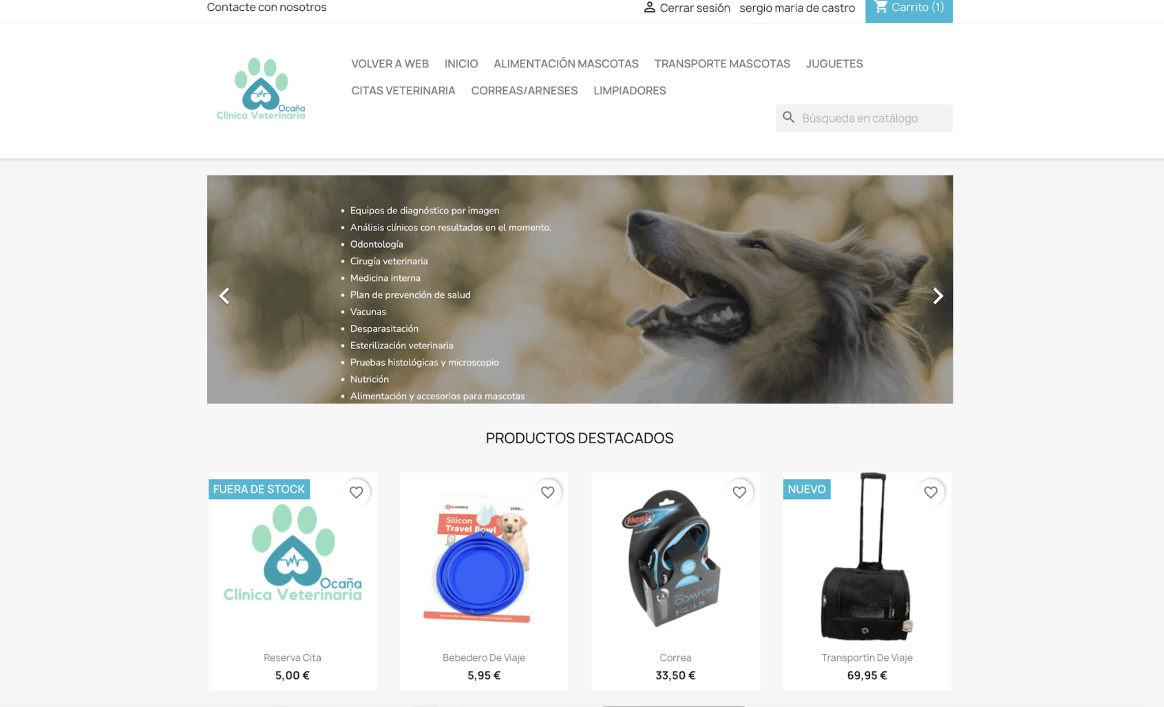 Tienda online para mascotas